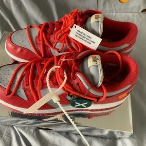 Off white university red dunks